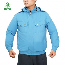 Áo rời KITO Chính Hãng(áo xanh dương không gắn quạt) 100% COTTON siêu mát, thấm hút mồ hôi cực tốt